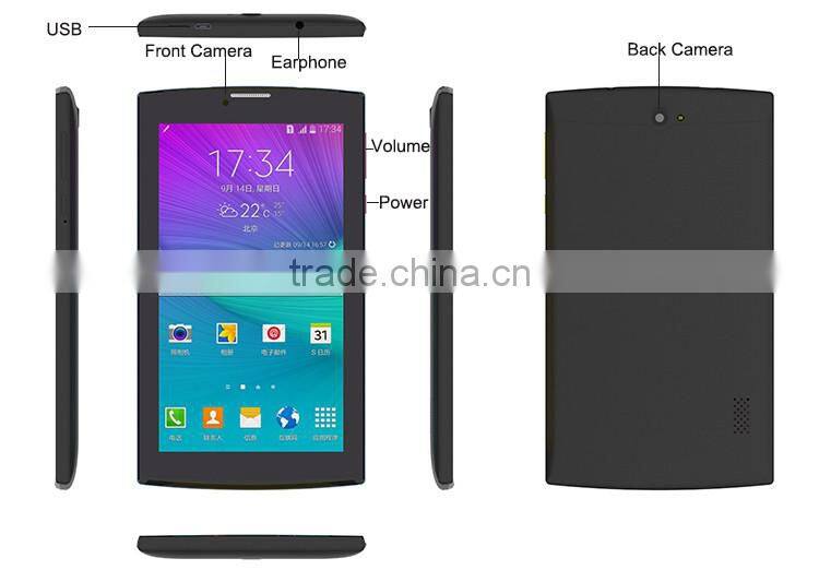 Intel Sophia 3GR signal channels 7 inch touch pc tablet with micro usb port