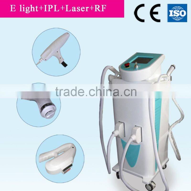 Multi-Function Beauty Equipment 4 in 1 E Light/ IPL RF/ Laser/Skin Analyzer