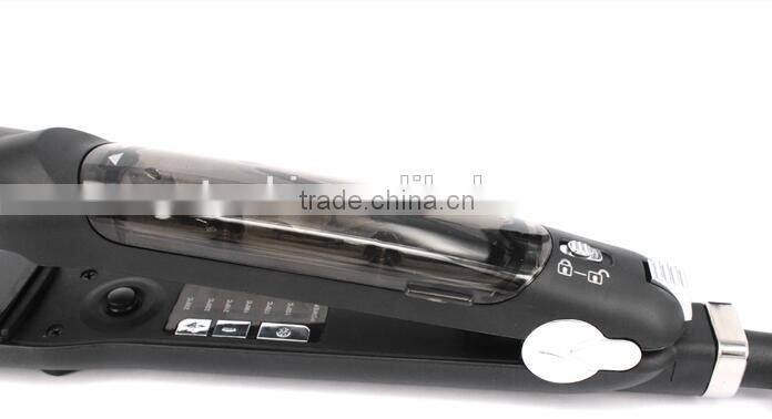 Electric steam hair flat iron hair straightener