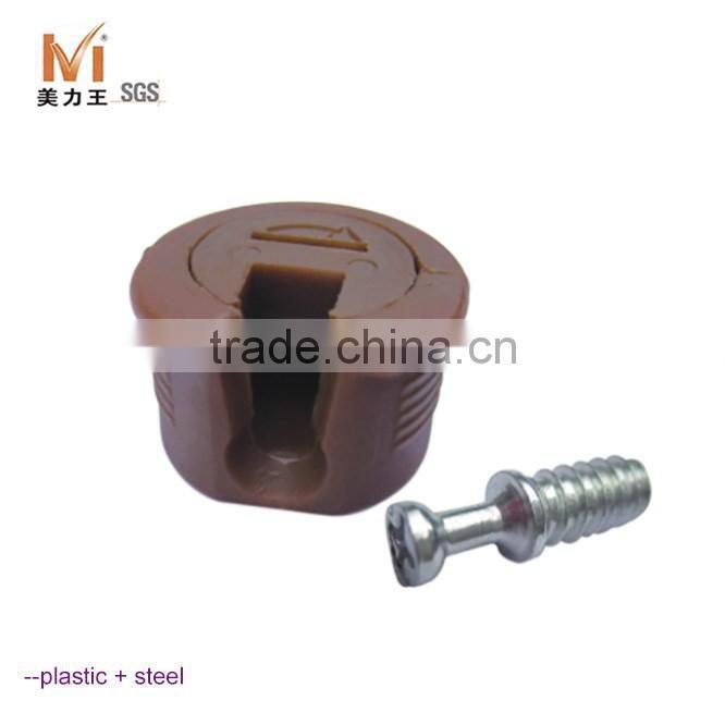 Furniture Plastic Screw Shelf Bracket Support with Pin