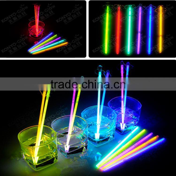 8inch PP Party Favor Glow Stirrer Glow in the dark light Swizzle Stick Mix Colors(EN72, ASTM F963)