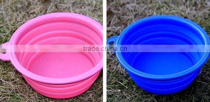wholesales Eco friendly pet silicone foldable bowl