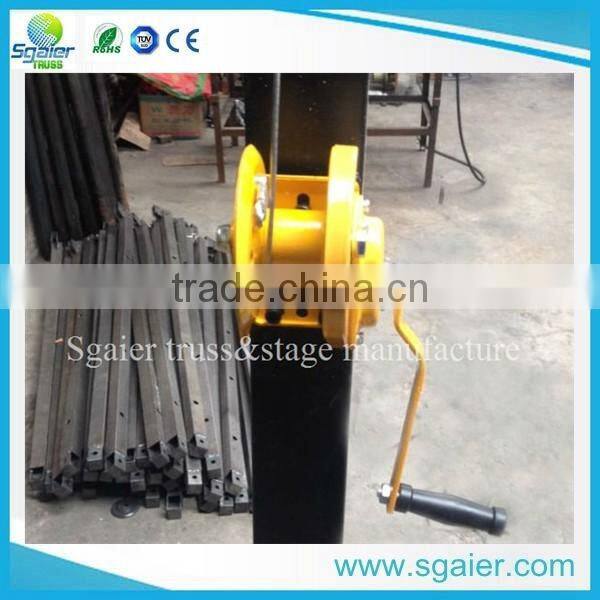 6m Wide Crank Triangular Trussing Mobile DJ Lighting Truss System