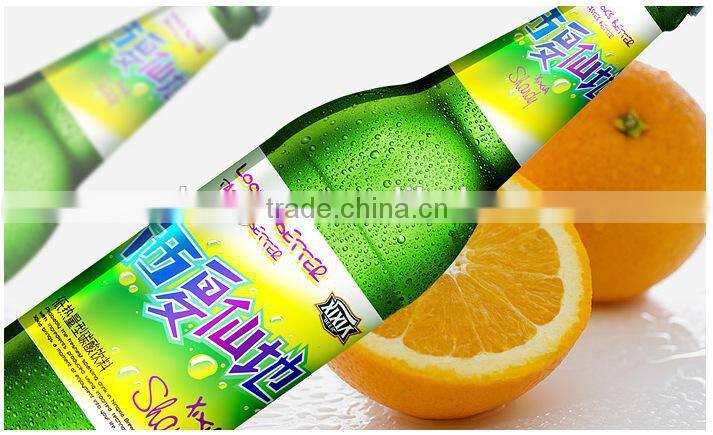 printing fruits juice bottle neck private label adhesive