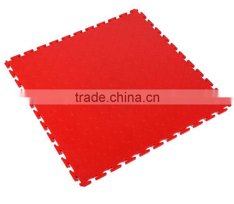 Easy installation PVC interlocking tiles for workshops
