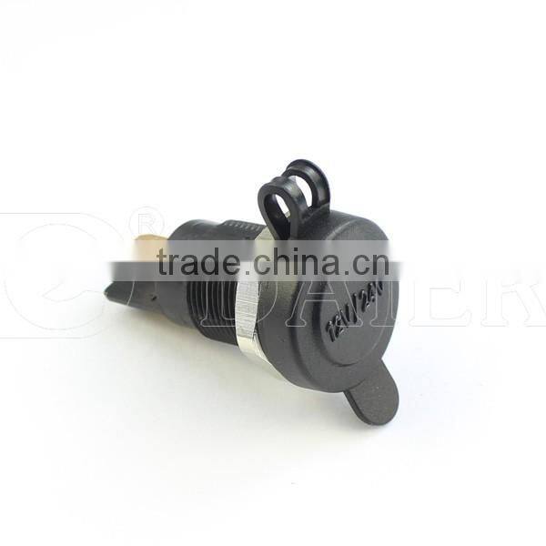 12V Auto Socket With Hexagonal Nut And Waterproof Merit Cover