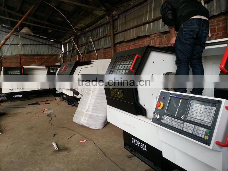 horizontal Flat bed CNC lathe machine for sale CKD6136i/750