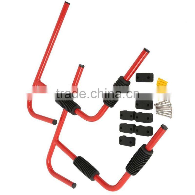 Wall Mount Surfboard Kayak Rack Canoe Folding Ladder Heavy Duty Steel 100LB