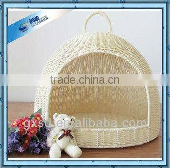 S&D handicraft luxury waterproof durable plastic rattan bed pet