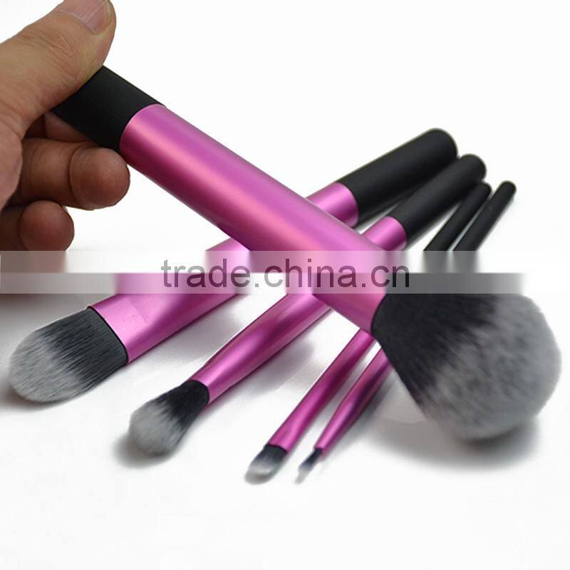 Most Popular cosmetic makeup brush set with clear handle makeup brush set