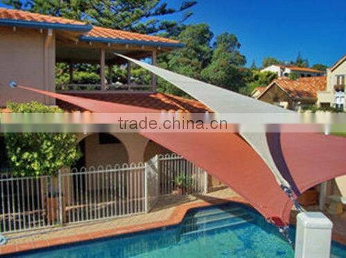 HDPE garden with metal eyelet sun shade sail