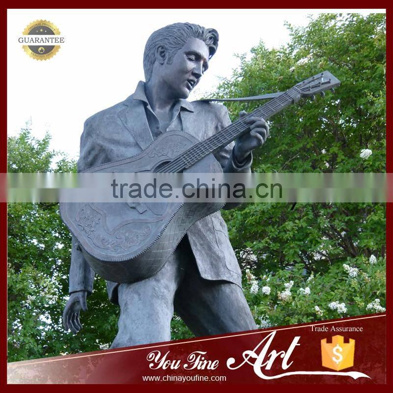 Outdoor Bronze Music Statue Elvis Presley Statue