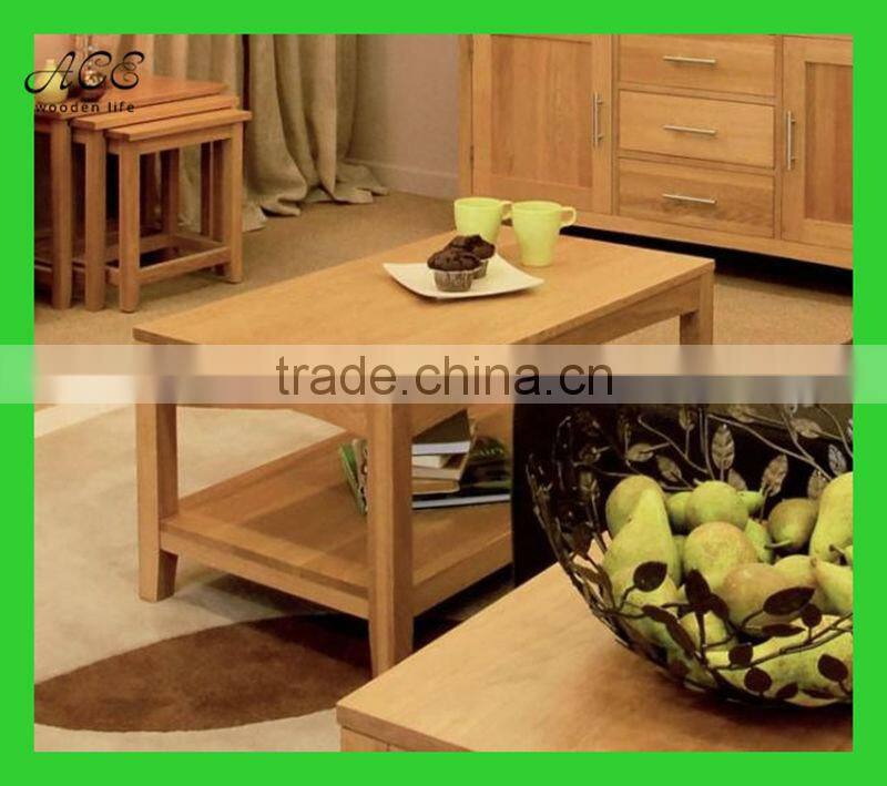 Custom oak wood coffee table/wooden coffee table
