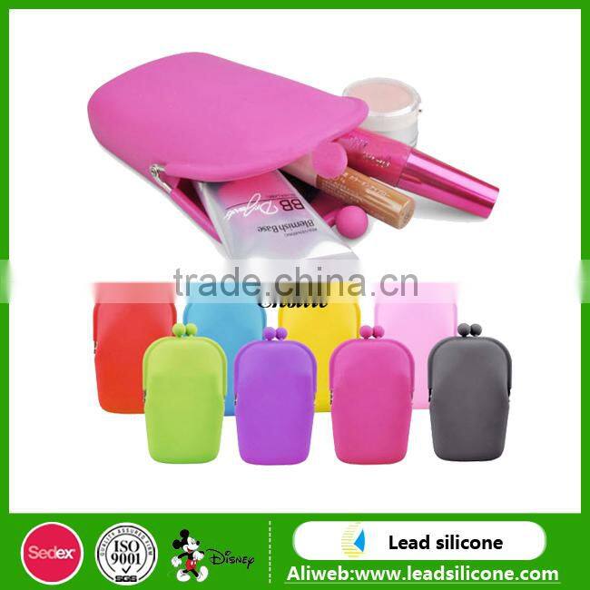 New design Fashion wholsale colorful silicone card holder wallet