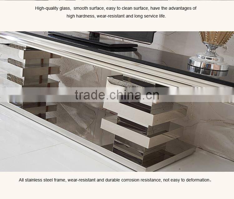 E414 Xinqing Modern Living Room Stainless Steel TV Stand