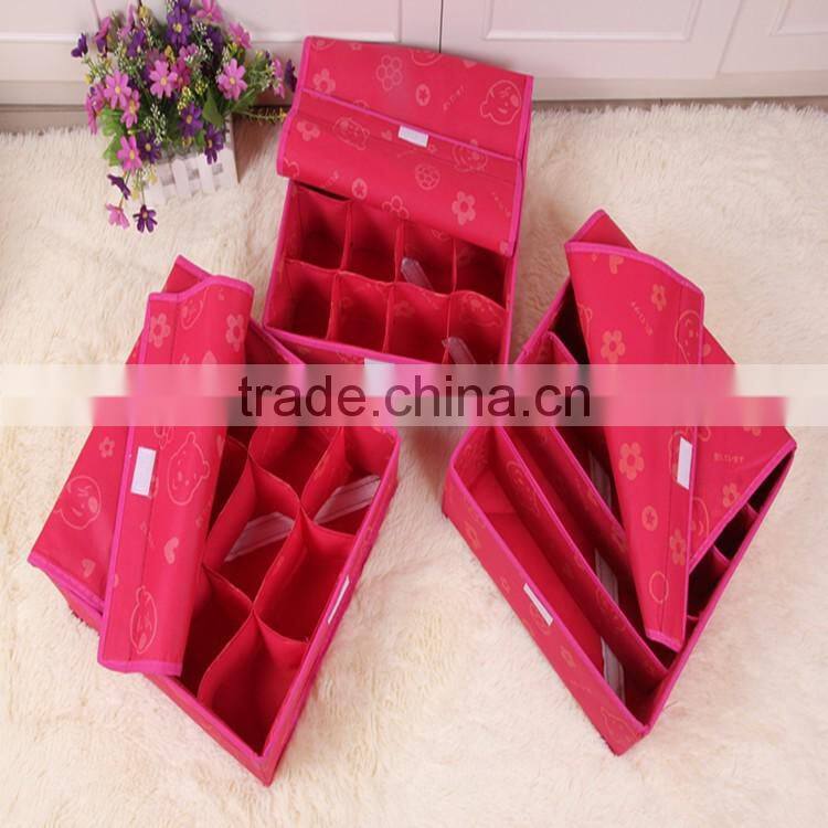 N491 High Quality Underwear Travel Non Woven Box Foldable Storage box