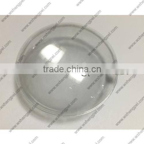 Cleverish portable cute transparent round plastic storage jewelry wedding box kit