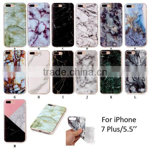 Marble Custom IMD Printing Soft TPU Cell Phone Case For iPhone 7 OEM Accept