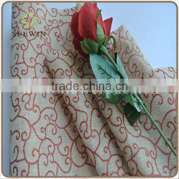 Durable Recyclable jute burlap die cut felt table runner for wedding deco