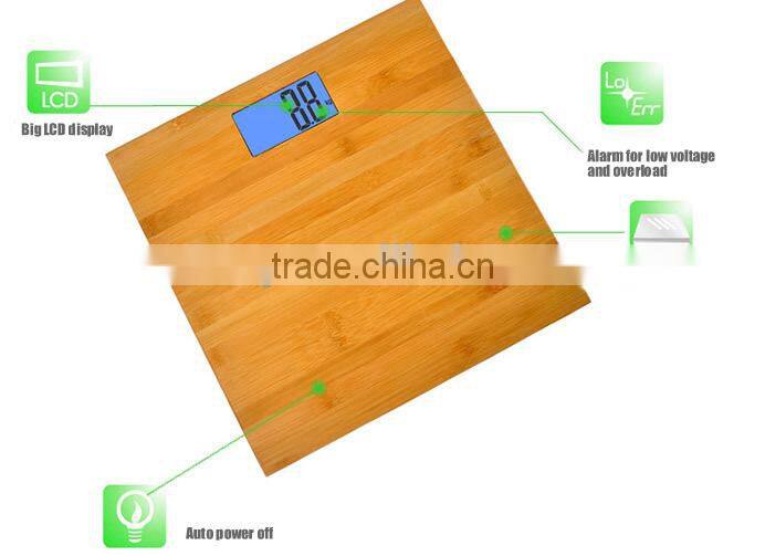 High Precision Bamboo Bathroom Body Scale