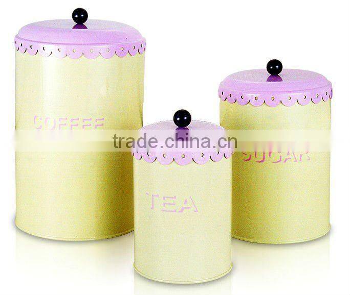 Kitchen Tea Coffee Sugar Storage Cans Set