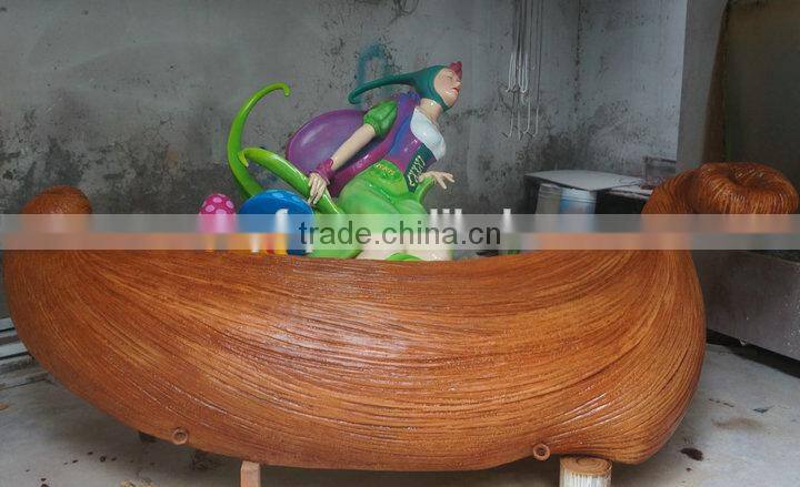 Customized frp drift decoration for zoo or amusement park