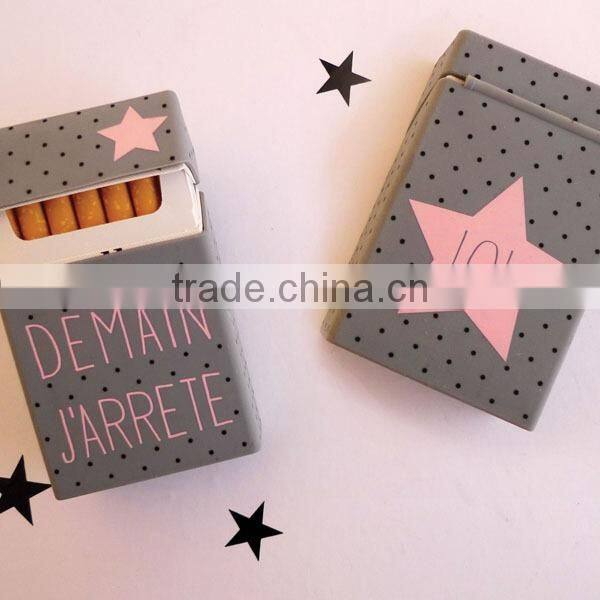 Colorful fashion silicon cigarette cases for women cigarette box