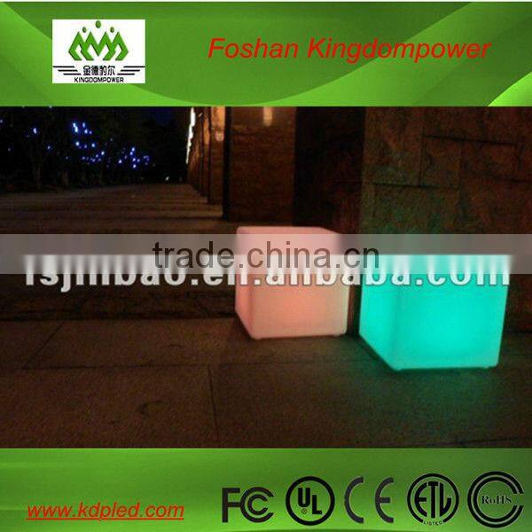 Colorful plastic outdoor led cubic