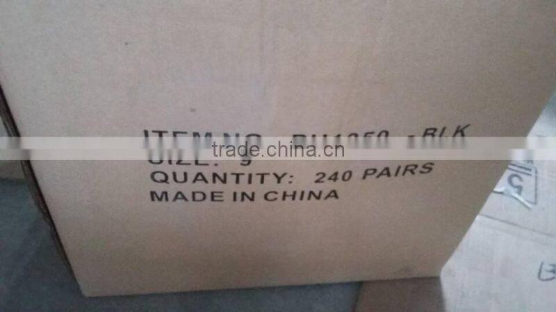 NMSAFETY 13 Gauge Nylon Liner Black PU Palm Coated Glove Stock Work Glove