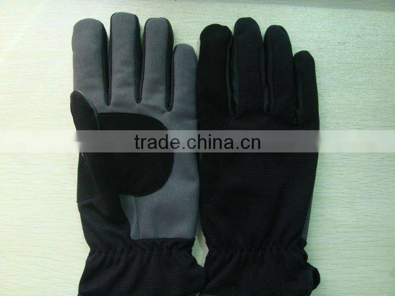 Camouflage military gloves with synthetic leather ZM355-H