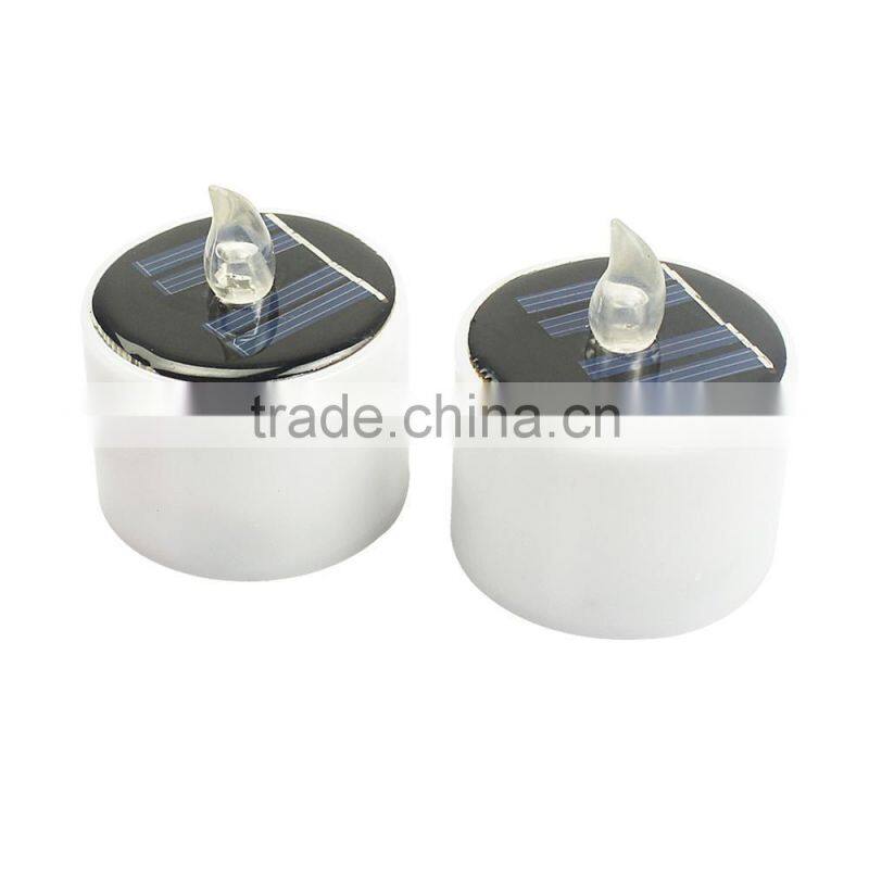 Solar round led candle light