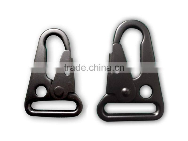 1" HK Hook, Steel Hook, HK Snap Hooks Gun Sling hook, Snap Hook in Dull Black