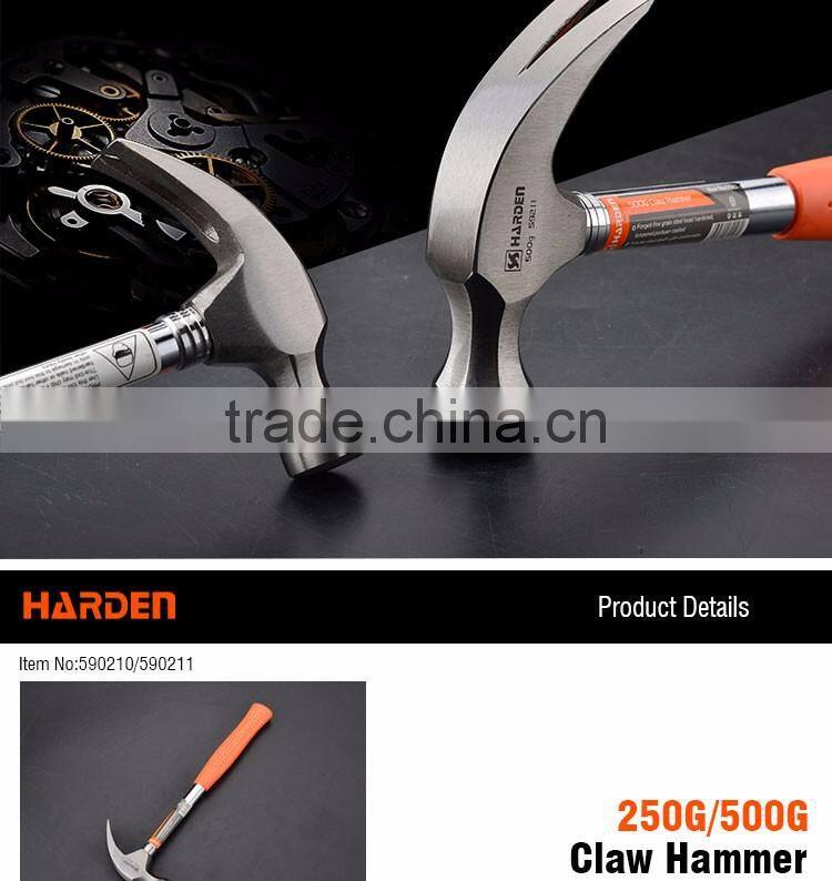 Professional 8oz/250g Carbon Steel Claw Hammer With Tubular Handle