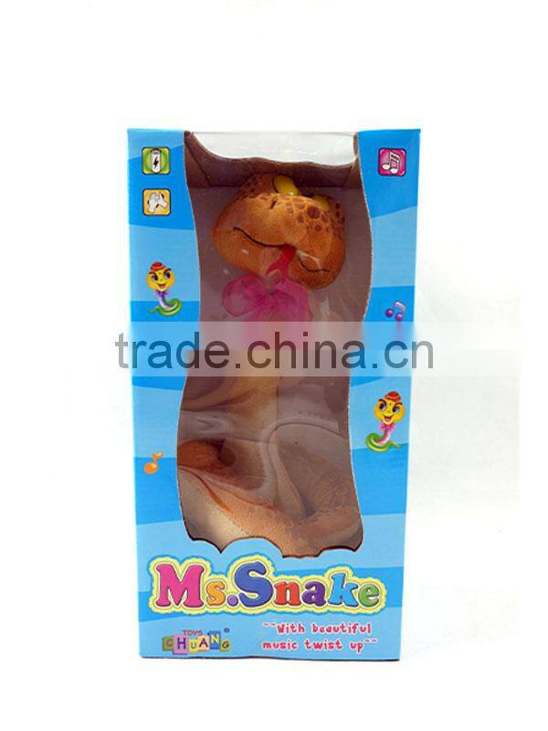Music twist snake plush toy rc animal voice control car toy