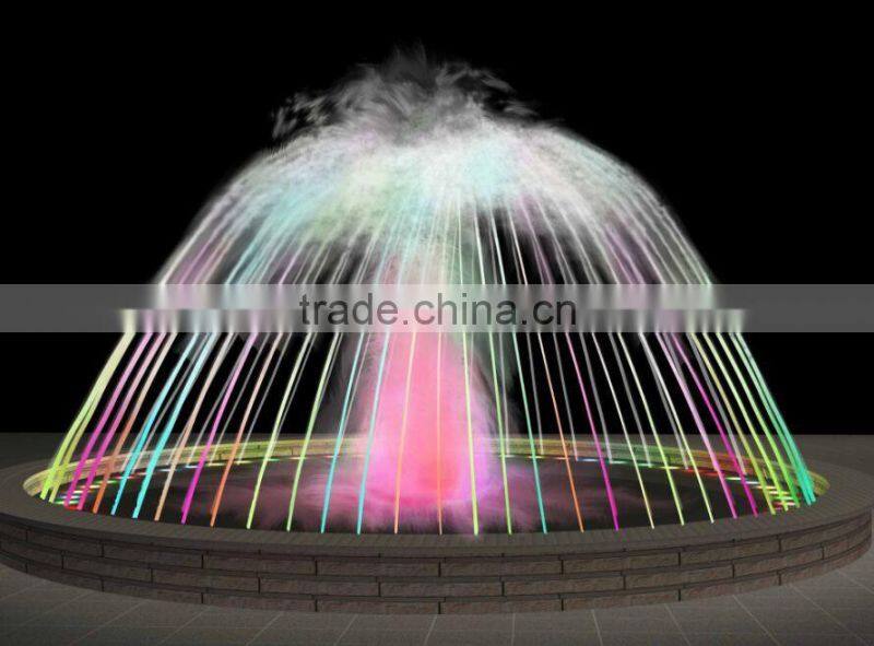 Colorful 2m, 3m water dancing led fountain garden