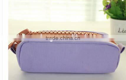 2015 Cheap pencil case with big zipper for promotion