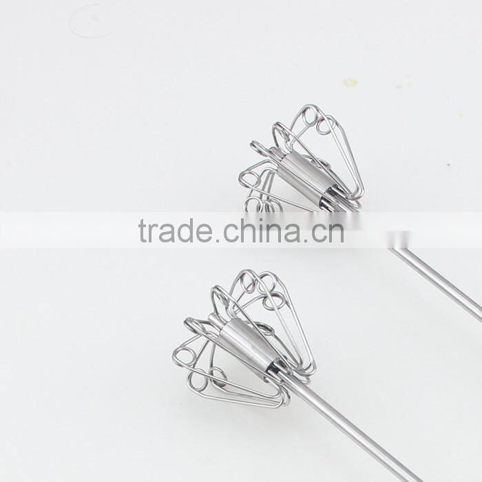 New Easy Kitchen Handle Push Whisk Versatile Egg Beater