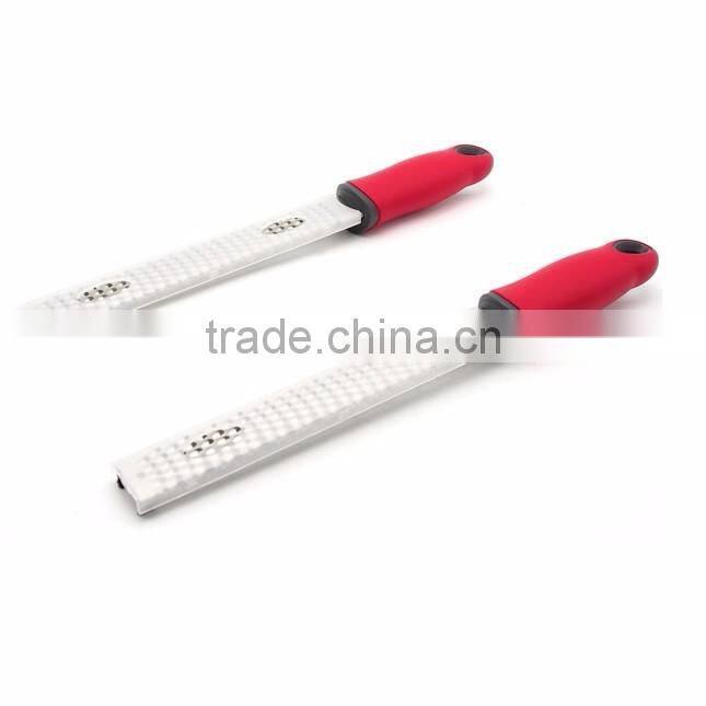 Stainless Steel Citrus Lemon Zester & Cheese Grater With Wide Gear