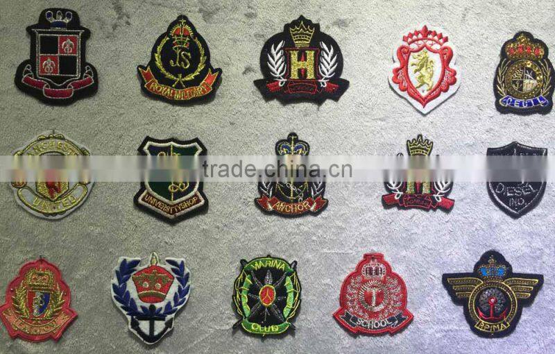 P001-007 garmet accessories new design delicate fancy rich styles of embroidery motif patches applique for cloths