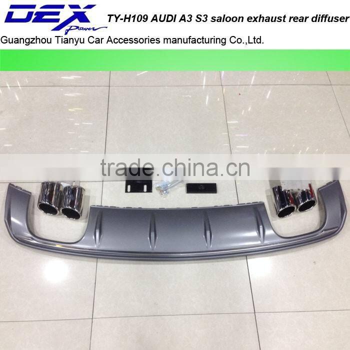For A~udi A3 S3 Rear Diffuser saloon diffuser