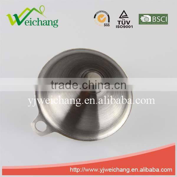 WCTS085 Hot sale Kitchenware tool oil filling funnel stainless steel funnel easy tools high quality