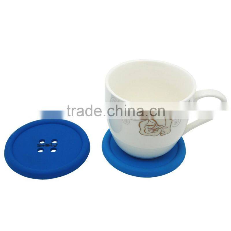 Hot selling customize pattern best quality Insulation useful silicone bottle coaster for home