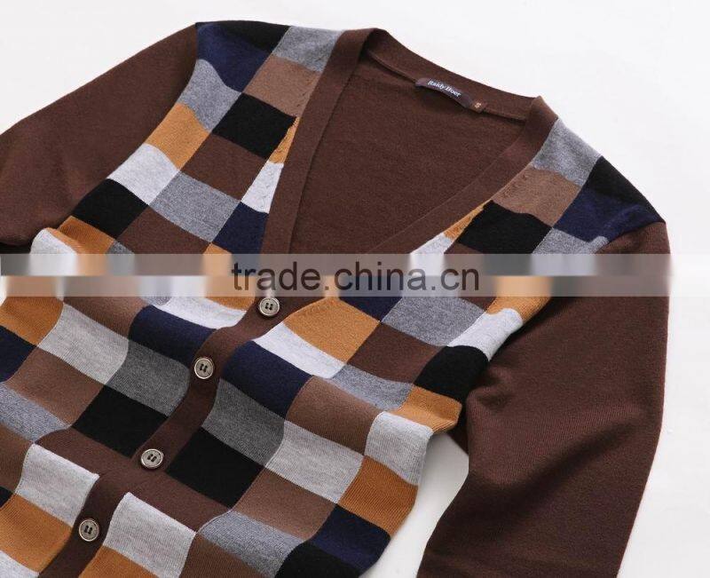 Fashion winter/fall warn men v neck cardigan/sweater