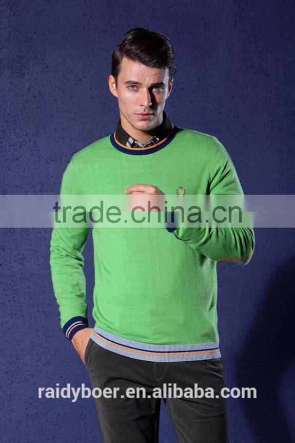 Men's college style basic sweater