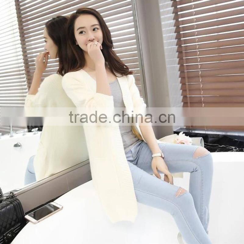 2016 latest sweater designs knitted sweater ladies cardigan