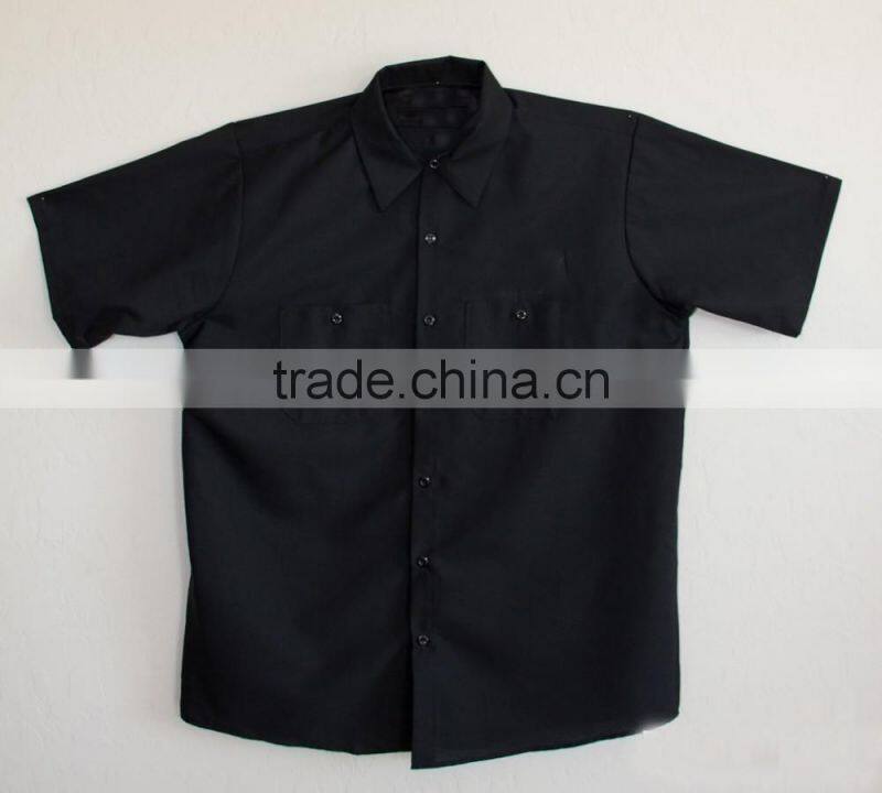 mens summer short sleeve t shirt workwear uniform shirts