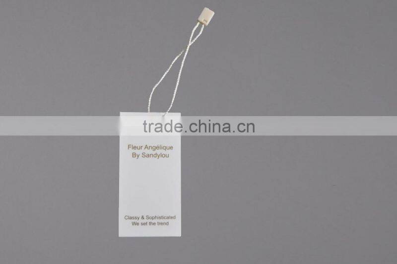 2017 china custom fancy garment paper hang tags
