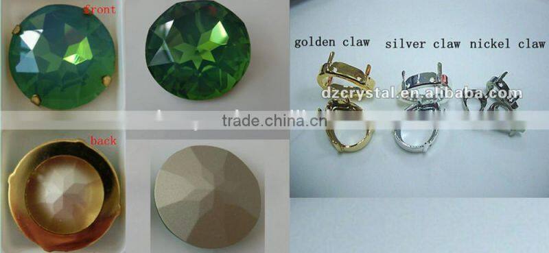DZ-3001 Round Shaped Crystal Fancy Stones for Clothes Decoration