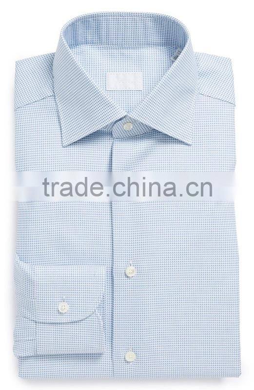 Cutaway Collar, Textured Dress Shirt, Mtm Men's Shirt