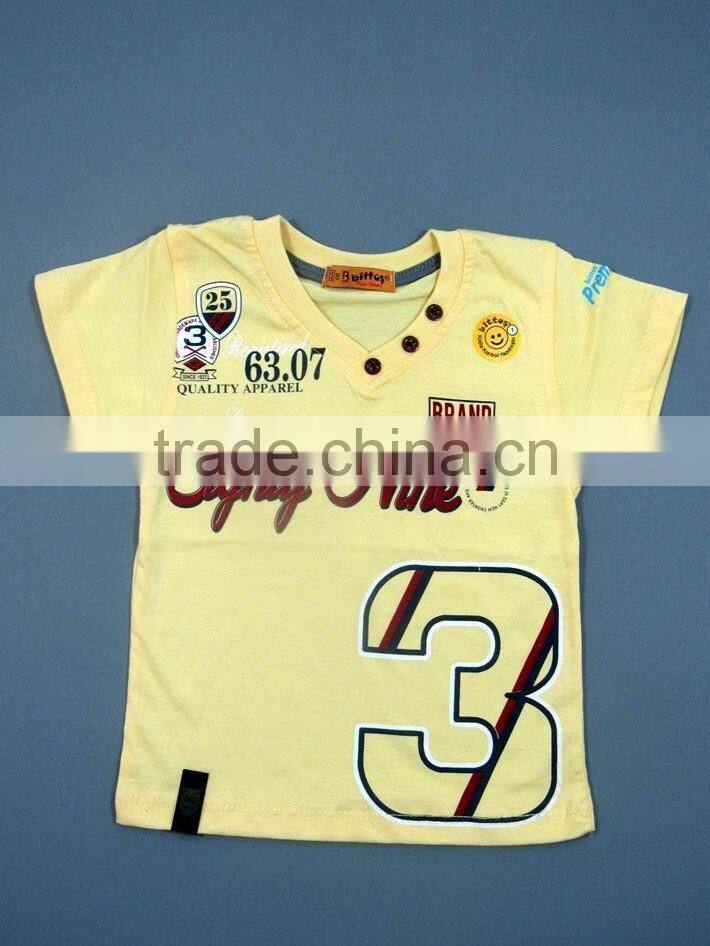 2016 New Design Short Sleeve Fashion Boys T-Shirts